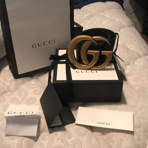 Authentic Gucci wide belt.3 inches width size